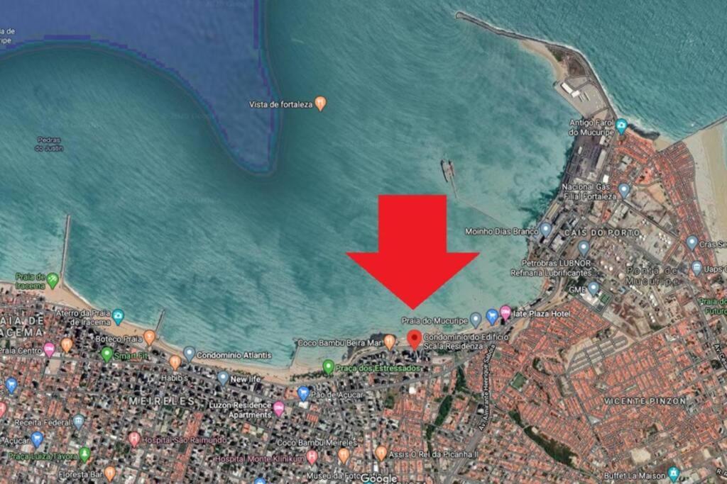 13 Flat Beira Mar Com Energia, Vaga, 3 Camas, Wi-Fi E Ar Apartment Fortaleza  Bagian luar foto